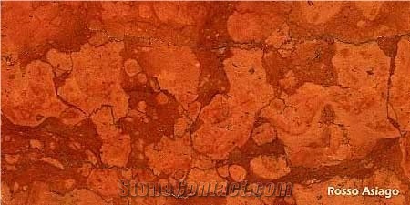 Rosso Asiago Marble Slabs, Italy Red Marble