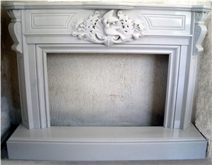 Chiller Fireplace with Veria White Marble