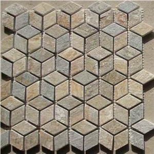 Chinese Natural Slate Mosaic Tile