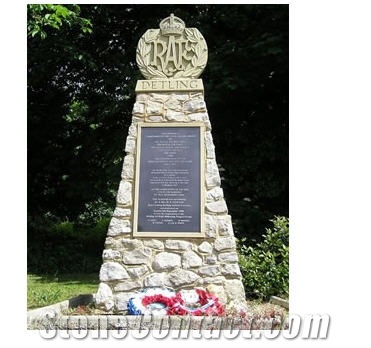War Memorials, White Granite Monument, Tombstone
