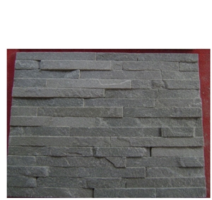 China Black Slate Cultured Stone,Black Slate for Wall Cladding,Stone Veneer