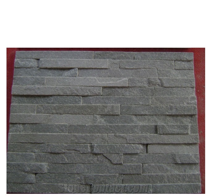 China Black Slate Cultured Stone,Black Slate for Wall Cladding,Stone Veneer