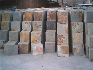China Rust Slate Slabs & Tiles,Rusty Slate Tiles, China Yellow Slate Covering