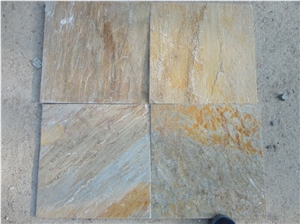 China Rust Slate Slabs & Tiles,Rusty Yellow Slate,China Yellow Slate for Covering