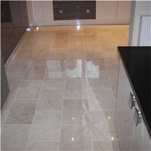 Polished Marble Kitchen Floor, Italy Beige Marble Slabs & Tiles