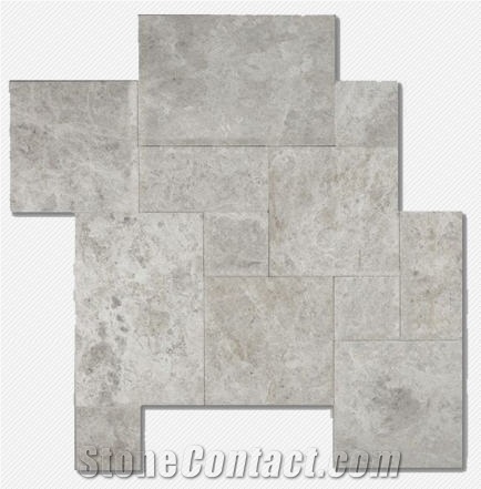 Silver Marble French Pattern Brushed