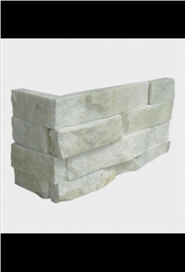 Corner Stone For Wall Panels, White Quartzite Corner Stone