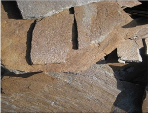 Natural Crazy Flagstone, Brown Quartzite Flagstone