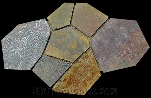 Net-pasted Flagstone