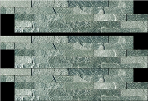 Quartzite Wall Cladding Panel, Green Quartzite Wall Cladding