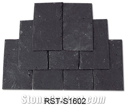Roofing Slate Tiles, China Black Slate