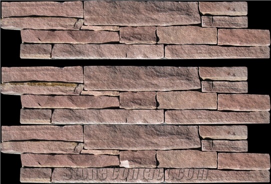 Sandstone Wall Panel, Red Sandstone Cultured Stone