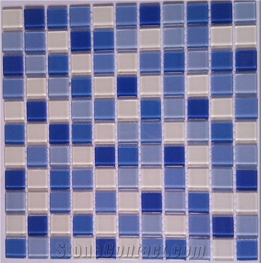Blue Glass Mosaic Swimming Pool Mosaic
