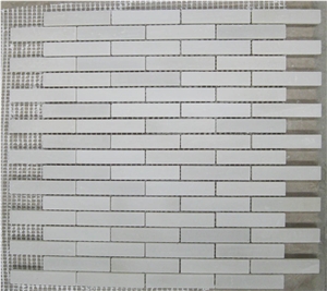 Pure White Marble Mosaic Tile