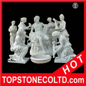 Bathing Marble Statues, White Marble Statues