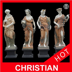 Four Season Marble Statue, Nature Stone Marble Statue