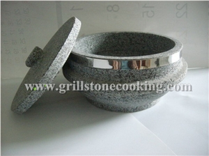 Granite Stone Pot Useful Cookware in the Kitchen, Blue Granite Cookware