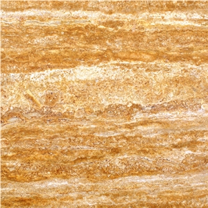 Gold Travertine Vein Cut, Turkey Yellow Travertine