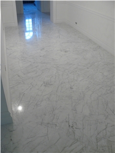Bianco Gioia Marble Floor Tiles, Italy White Marble