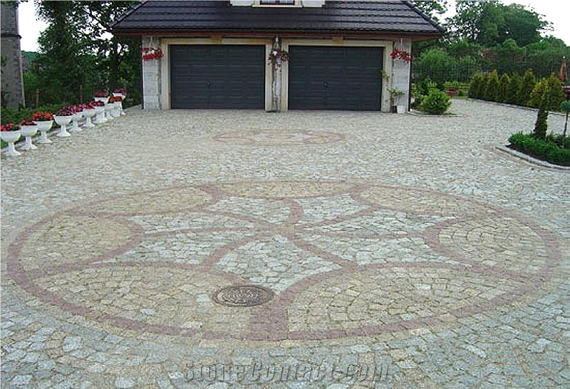 Cobble Stone Setts, Ukraine Grey Granite Cobble Stone