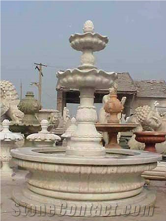 Guangxi White Marble Fountains