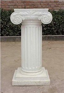 Polaris White Marble Column