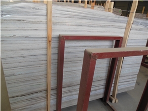Golden Wood Grain Marble Slabs, China White Marble