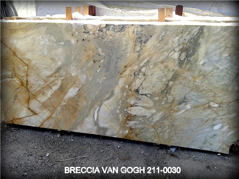 BRECCIA VAN GOGH Marble Slabs, Italy Beige Marble