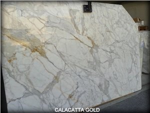 CALACATTA GOLD Marble Slabs, Italy White Marble