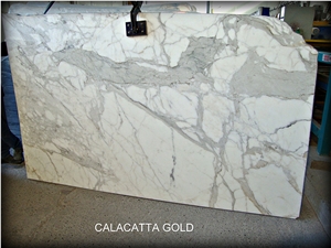 CALACATTA GOLD Marble Slabs, Italy White Marble