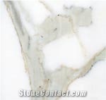 Calacata Carrara Marble Tiles, Italy White Marble