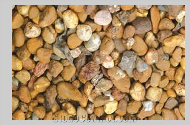 Riveria Pebble Stone, Yellow Sandstone Pebble Stone