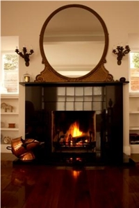 Absolute Black Surround, Hearth and Mantle, Absolute Black Granite Fireplace