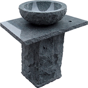 G654 Pedestal Wash Basin, G654 Grey Granite Wash Basin