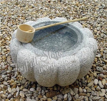 Japanese Stone Water Bowls Garden, Japanese Stone Garden Ornaments