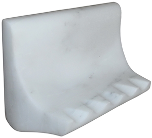 Eastern White Marble Soap Dish