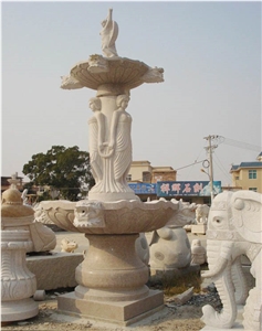 Stone Fountain, G682 Yellow Granite Fountain