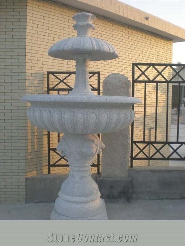 Stone Fountain, G682 Yellow Granite Fountain