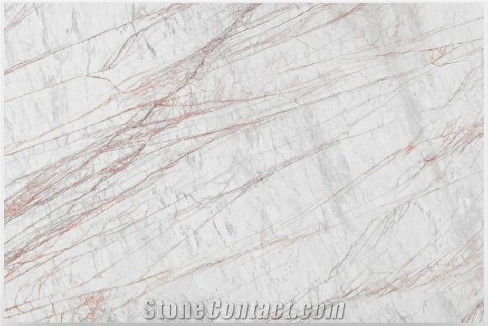 Red Canyon Marble Tiles, Greece White Marble