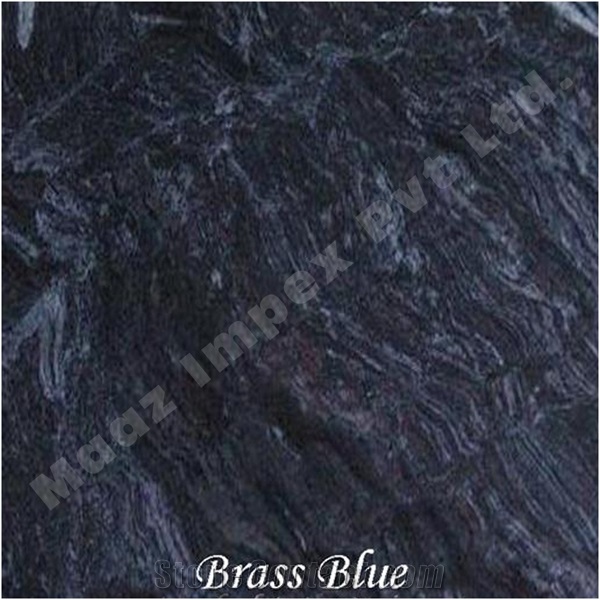 Brass Blue Granite Tile and Slab