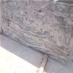 Viscont White Granite Slab, India Grey Granite