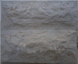 Jerusalem White Limestone Mushroon Cladding, White Limestone Mushrooned Stone