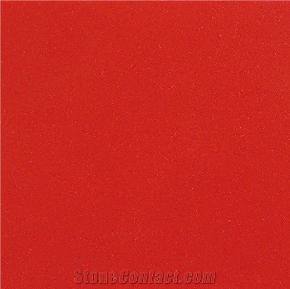 Artificial Red Quartz Stone Tile for Floor