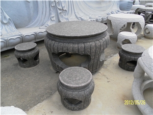 Carving Stone Table Bench,Stone Furniture
