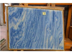 Onda Marina Quartzite Slabs, Brazil Blue Quartzite