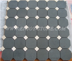 Esite Fujian Grey Basalt Mosaic Tile for Interior Decoration / Floor Mosaic / Wall Mosaic / Grey Basalt Mosaic