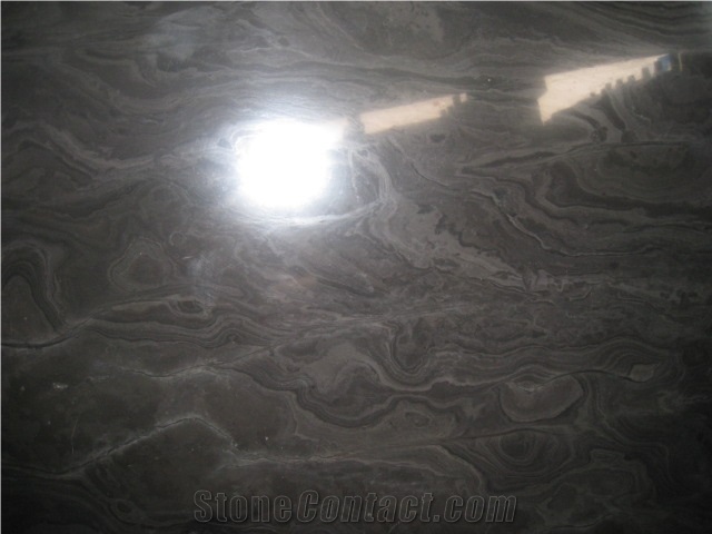 Black Wood Grainy Marble Tile,slab from China - StoneContact.com