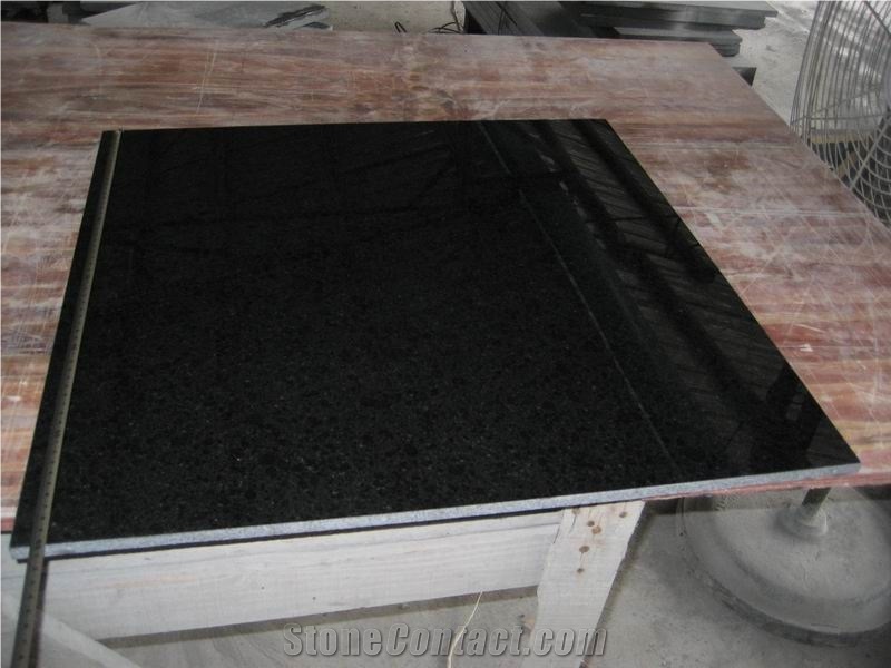 Polished G684 Black Basalt Tiles, China Black Basalt