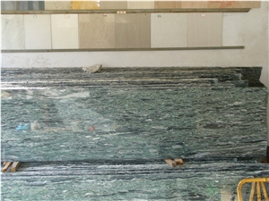 Sea Wave Green Granite Slabs, China Green Granite