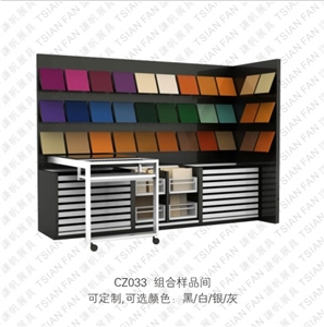 Sliding Displays for Stone and Ceramic Tiles